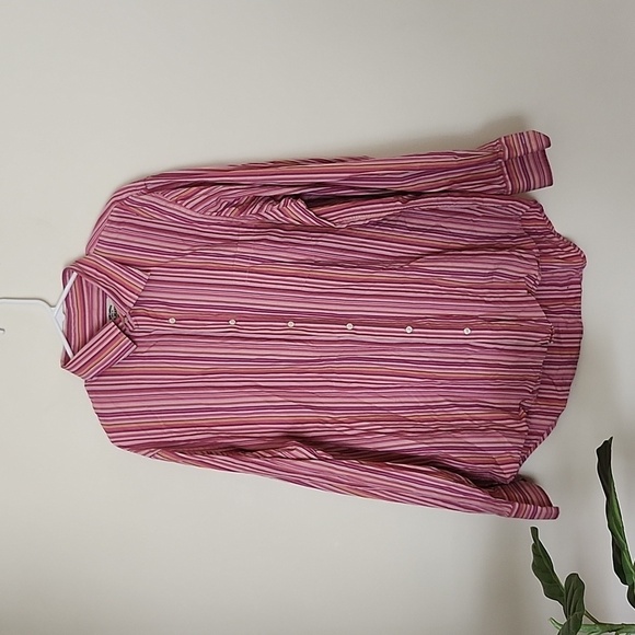 Polo Ralph Lauren pink vertical stripes men's casual button-down shirt, XL - Picture 1 of 9
